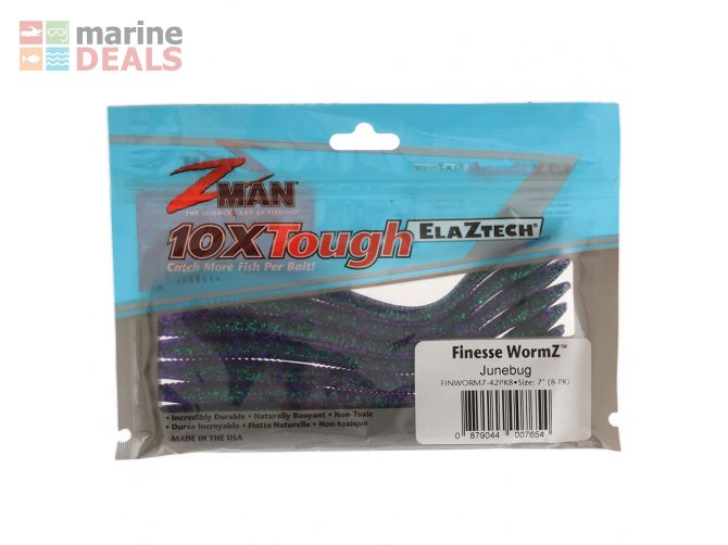 Z-Man Finesse WormZ Soft Bait 17.78cm June Bug Qt… Carousel 2
