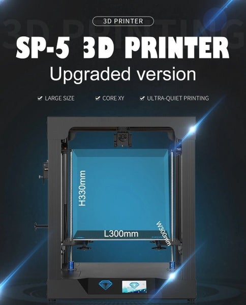 TWO TREES SP-5 V1.1 Core XY 3D Printer Sapphire Plus Large Full Metal Body Kit Carousel 2
