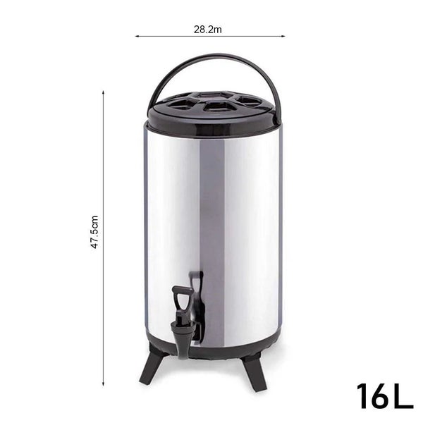 SOGA 16L Portable Insulated Cold/Heat Coffee Tea Beer Barrel Brew Pot With Di... Carousel 12