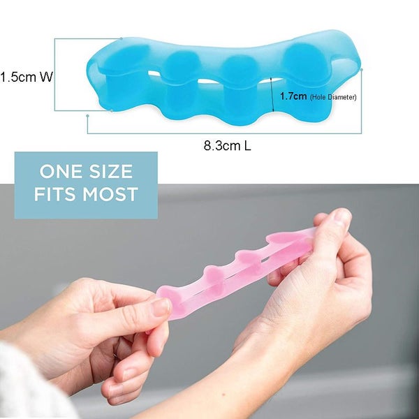 2 Pcs Toe Separators for Adults Correcting Bunions & Plantar Fasciitis-Skin Carousel 2