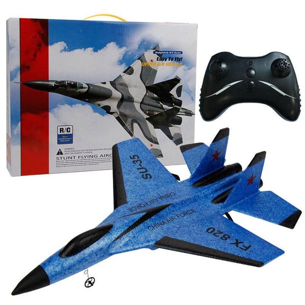 2.4GHz Remote Control Airplane EPP Aircraft Model for Kids Boys-Blue Carousel 1