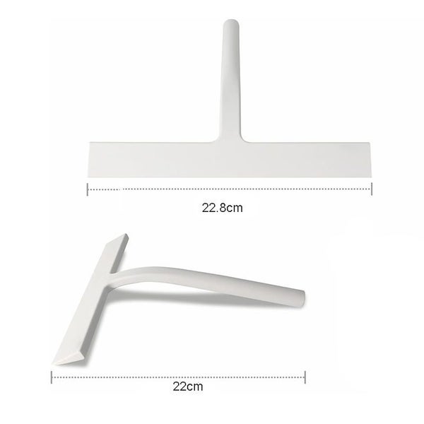 Shower Squeegee with Suction Cup Streak-Free Cleaning for Window-White Carousel 2