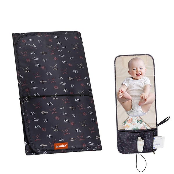 Portable Diaper Changing Pad Waterproof Built-in Pillow Foldable Mat-2 Carousel 1