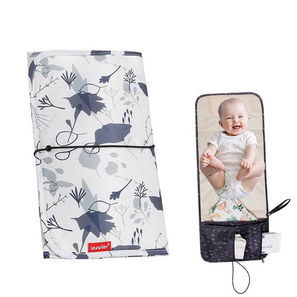 Portable Diaper Changing Pad Waterproof Built-in Pillow Foldable Mat-5 Carousel 1