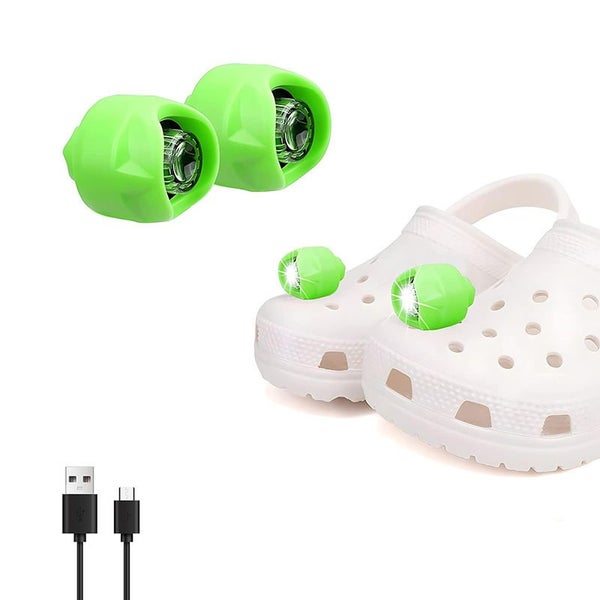 2 Pcs Croc Headlights Rechargeable with 3 Light Modes for Camping-Green Carousel 1