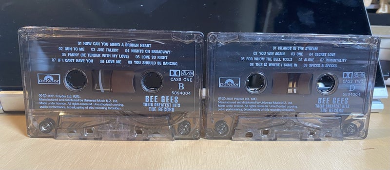 Bee Gees - Their Greatest Hits THE RECORD 2 x Tape set Carousel 4