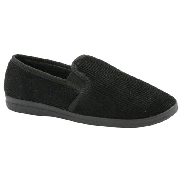 Grosby Blake 2 Slippers Mens Slipper Black Slip On Slippers Carousel 2