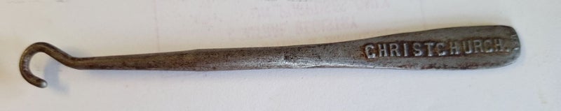 1920's? PANNELL Metal Button Hook- "For Boots & Shoes Try Pannell Christchurch" Carousel 4