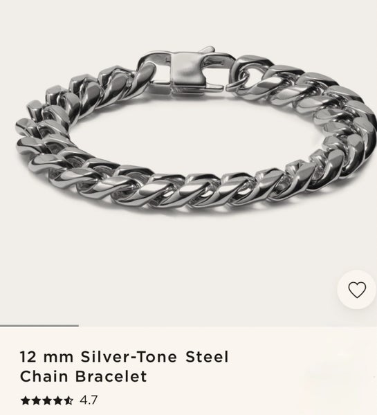 Stainless steel men’s curb chain silver Carousel 1