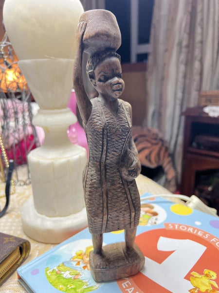 African Ebony Wood Carving Carousel 2