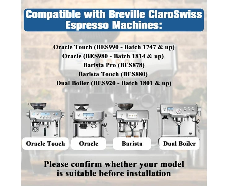 4 Pack Replacement Water Filter for Oracle Bambino Barista Breville Espresso Carousel 6
