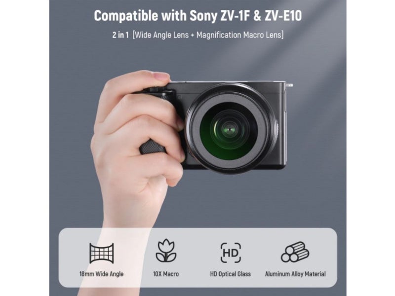 NEEWER 40.5mm HD Wide Angle Lens For Sony ZV-1F / ZV-E10 Carousel 2