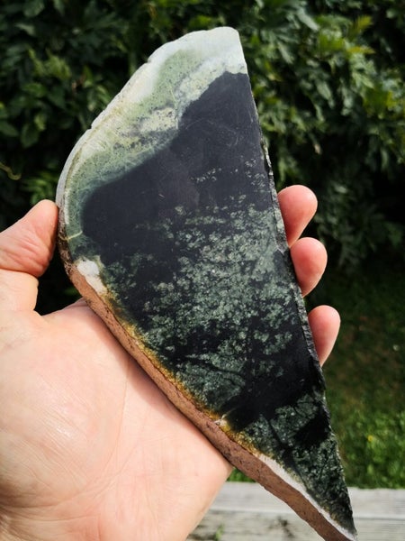 Pounamu greenstone Tiki carving slab Carousel 1