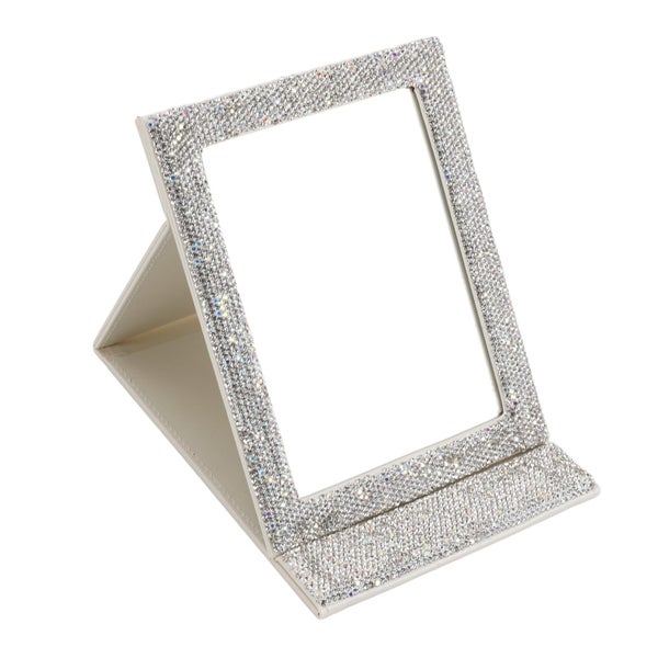 folding travel mirror folding cosmetic mirror White Folding Cosmetic Mirror High Carousel 2