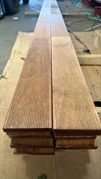 Kwila Finger Joint Decking (Reeded One Face) 140x19x5700 Seconds Pack 16 Boards Carousel 3