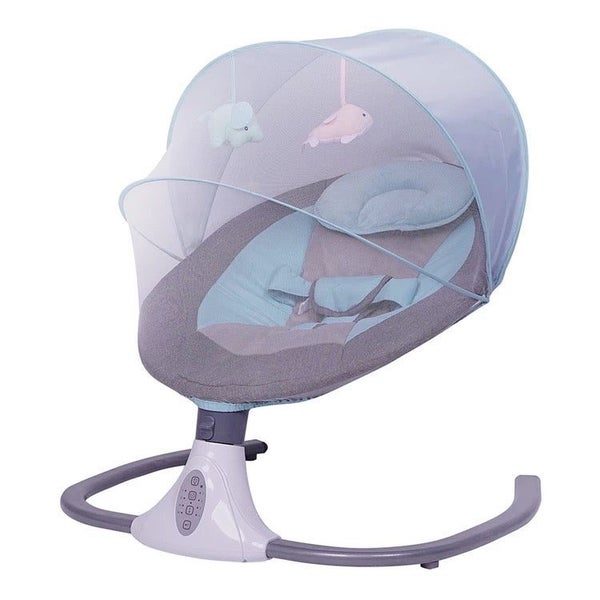 Smart Remote Control Electric Music Newborn Calm Swing Infant Bouncer Cradle ... Carousel 1