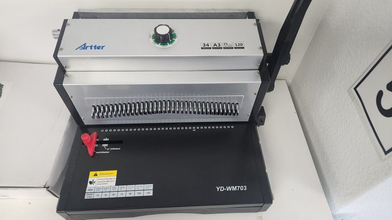 Artter YD-WM703 Heavy Duty Comb Binding Machine Carousel 2