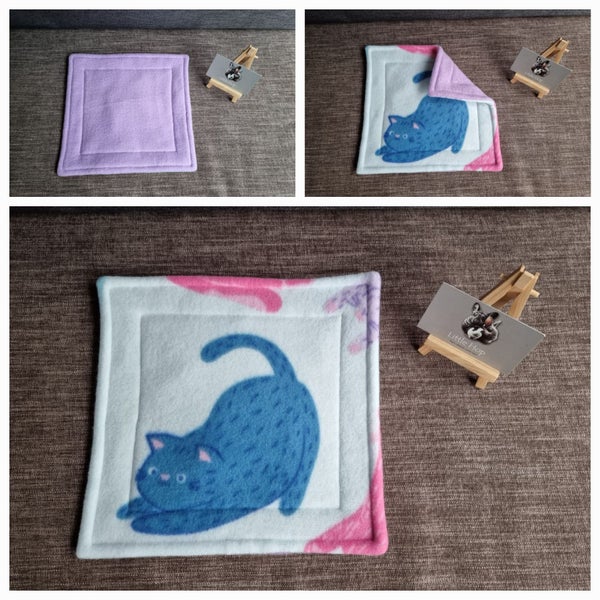 Fleece Pee Pad 25cm x 25cm - guinea pigs/small animals Carousel 1