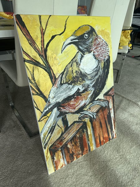 Stronger Together : Amazing abstract Tui bird painting63003941711873111