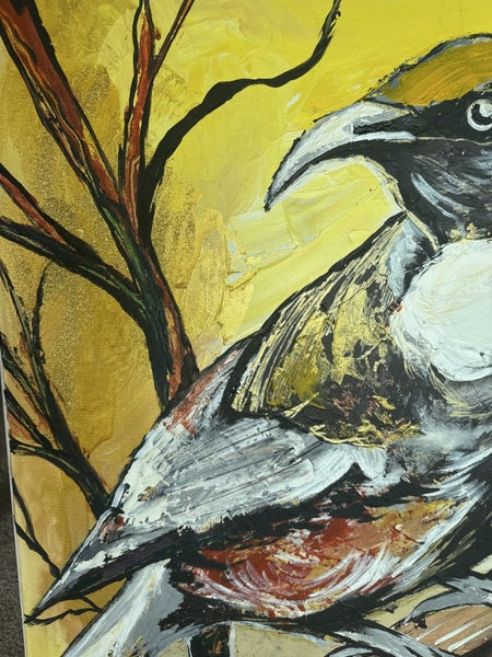 Stronger Together : Amazing abstract Tui bird painting63003941711873112