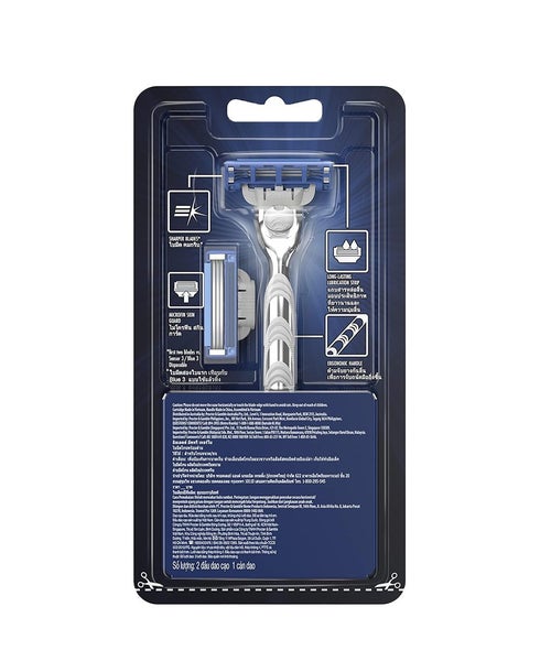 Gillette Mach3 Turbo Razor With Blades Refill 2 Pack Carousel 2