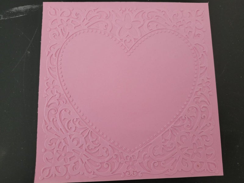 Embossed Heart card Carousel 1