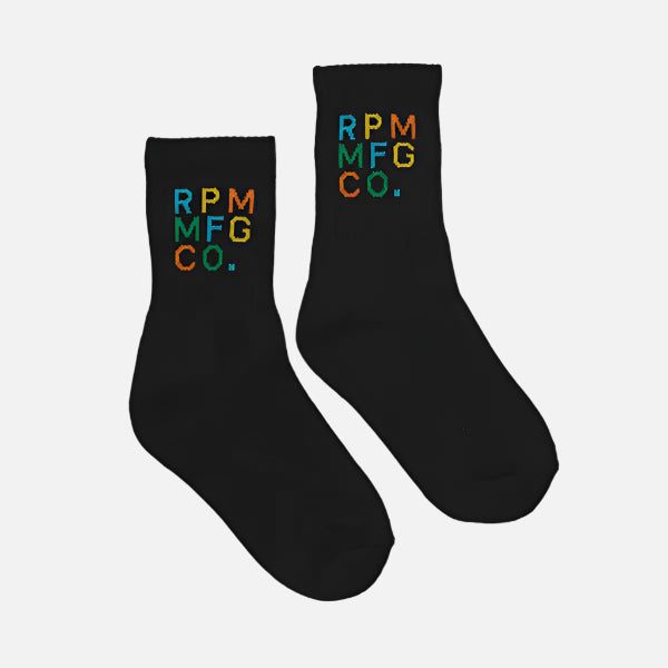 RPM Youth Sock 3pack - Black Carousel 1