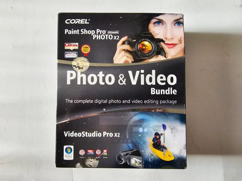 Corel Paint Shop Pro Photo Ultimate X2 & VideoStudio Pro X2, Boxed New Carousel 1