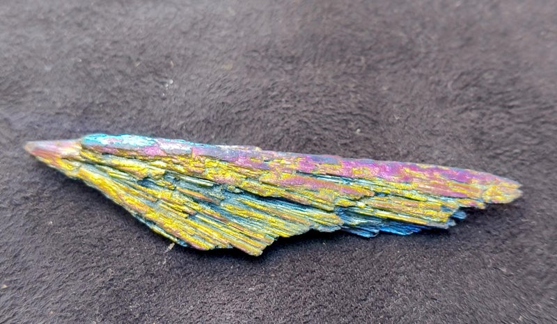 BLACK KYANITE RAINBOW AURA COATED Carousel 1
