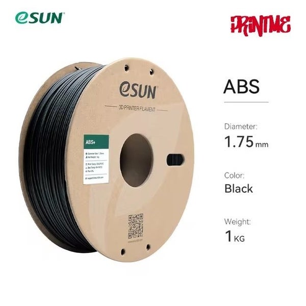 eSUN ABS BLACK 1.75mm 3D PRINTER FILAMENT 1kg/2.2lbs Carousel 1