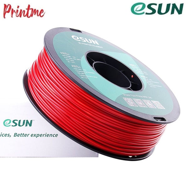 eSUN ABS+ FIRE ENGINE RED 1.75mm 3D PRINTER FILAMENT 1kg/2.2lbs Carousel 2