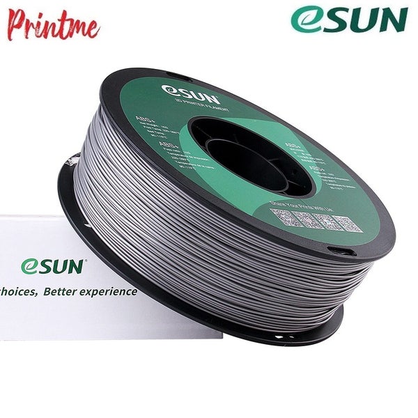 eSUN ABS+ SILVER 1.75mm 3D PRINTER FILAMENT 1kg/2.2lbs Carousel 2