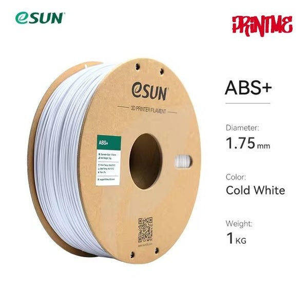 eSUN ABS+ COLD WHITE 1.75mm 3D PRINTER FILAMENT 1kg/2.2lbs Carousel 1