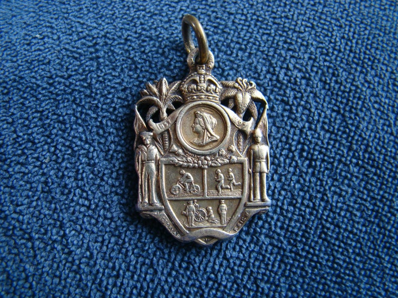 N.Z 1897 Military Tournament / Victoria's Jubilee Medallion Ex Morel Collection Carousel 1