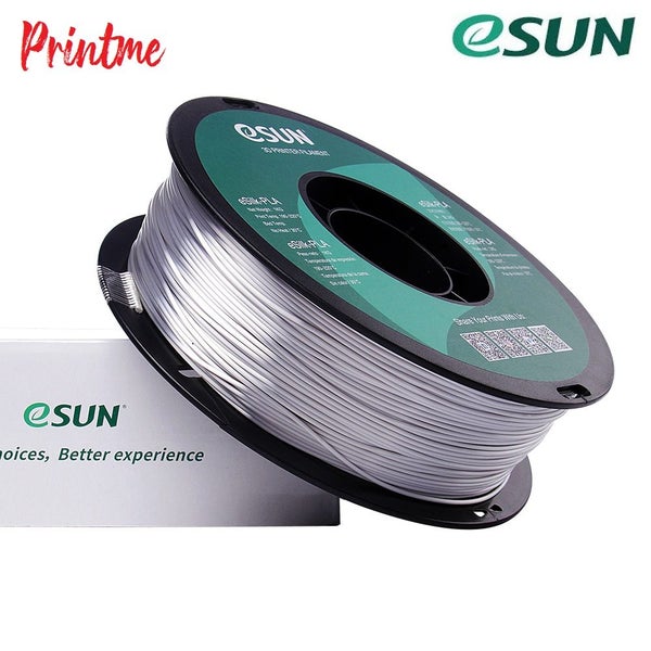 eSUN SILK PLA SILVER 1.75mm 3D PRINTER FILAMENT 1kg/2.2lbs Carousel 2