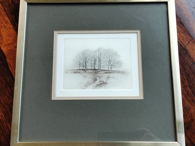 Very Small Original Ltd Edition Artist's Etching Print Carousel 2