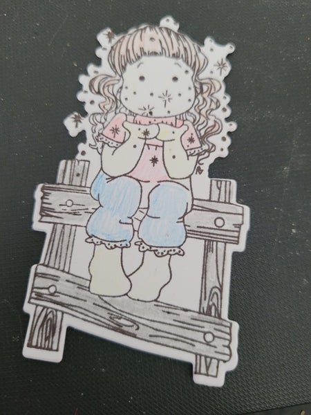 Stamped embellishment Carousel 1