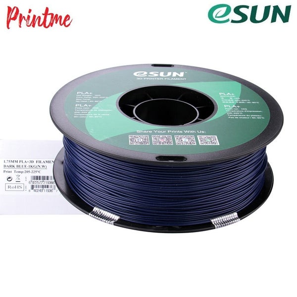 eSUN PLA+ DARK BLUE 1.75mm 3D PRINTER FILAMENT 1kg/2.2lbs Carousel 10