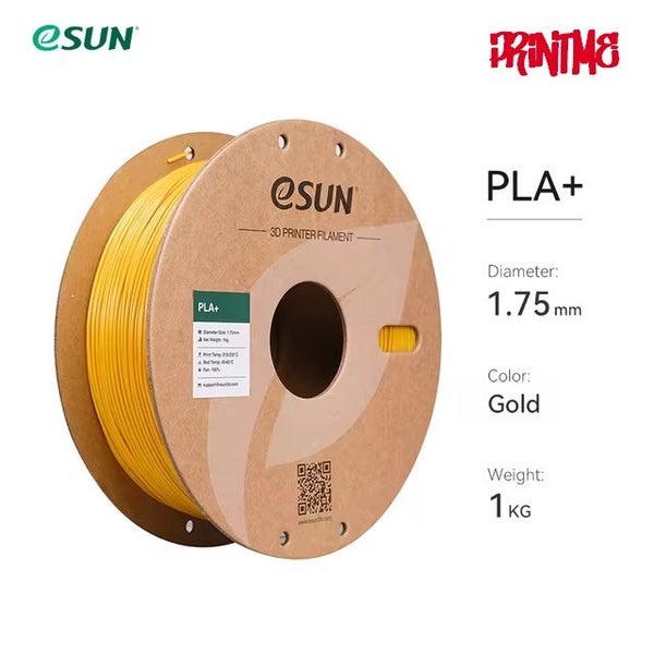 eSUN PLA+ GOLD 1.75mm 3D PRINTER FILAMENT 1kg/2.2lbs Carousel 1