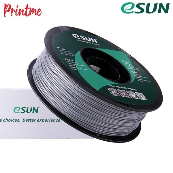 eSUN PLA+ SILVER 1.75mm 3D PRINTER FILAMENT 1kg/2.2lbs Carousel 2