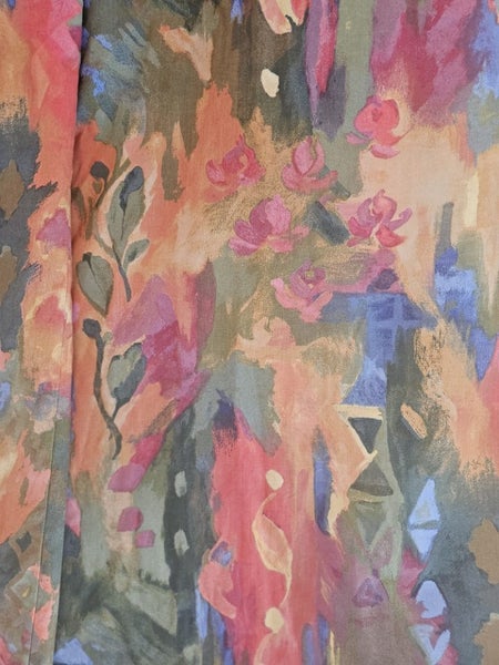 Amazing vintage screenprinted curtain Carousel 2