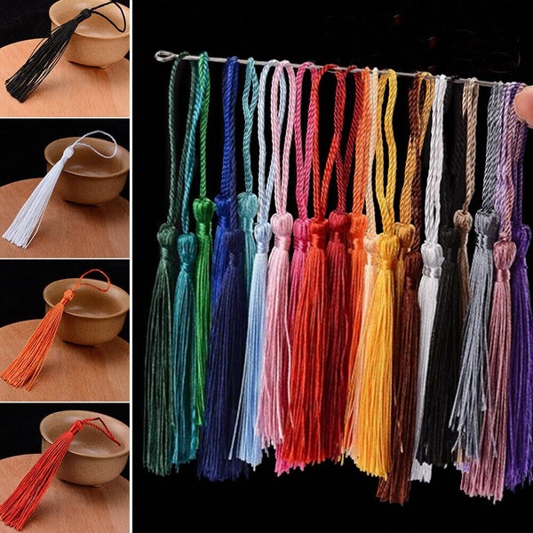 60Pcs Decor Tassels Trim Tassel Silk Handmade Sewing Craft Cotton Trimming Lace Carousel 1