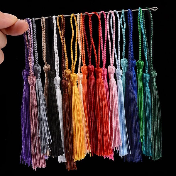 60Pcs Decor Tassels Trim Tassel Silk Handmade Sewing Craft Cotton Trimming Lace Carousel 2