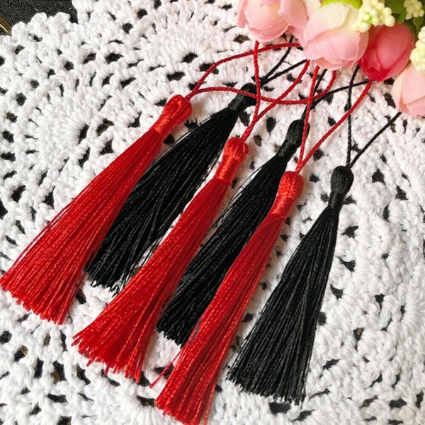 60Pcs Decor Tassels Trim Tassel Silk Handmade Sewing Craft Cotton Trimming Lace Carousel 15