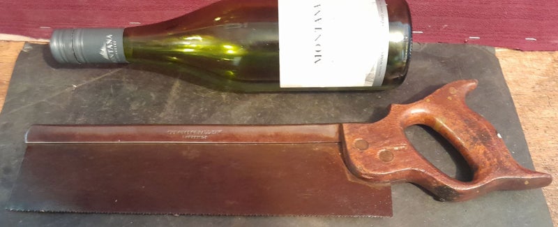 SAW VINTAGE SMALL STEEL BRACE BACK TENON ? SAW. . THE GEORGE HALL SAW. Carousel 1