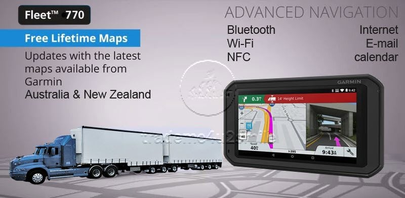 Garmin fleet 770 LM 7" GPS , Lifetime Maps AU & NZ :Truck, Bus ,Camper or car Carousel 1