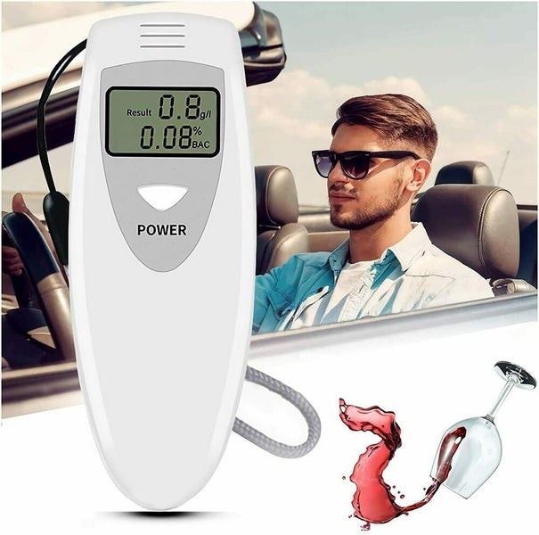 Professional Digital Alcohol Breath Breathalyser Breathalyzer Tester Detector Carousel 12