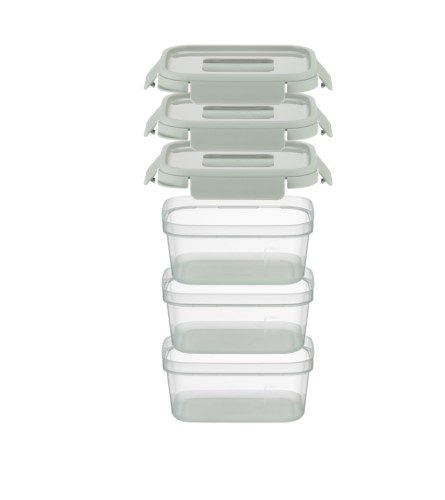 LocknLock Nestopia 3 x 500ml Rectangular Set Carousel 1