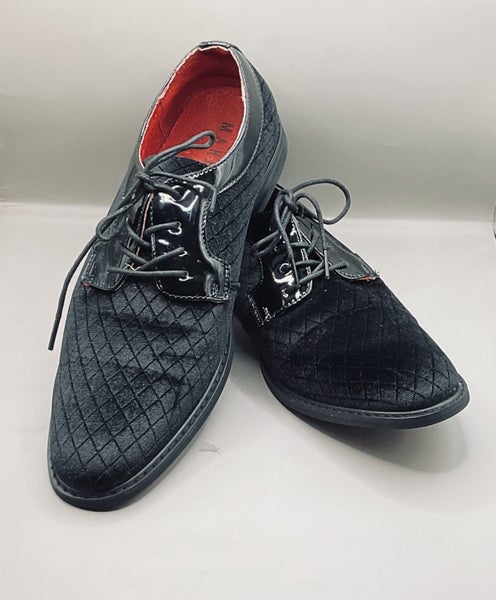 Maher, velvet quilted, men’s dress shoe, size 43 (UK 9 US 10) Carousel 1