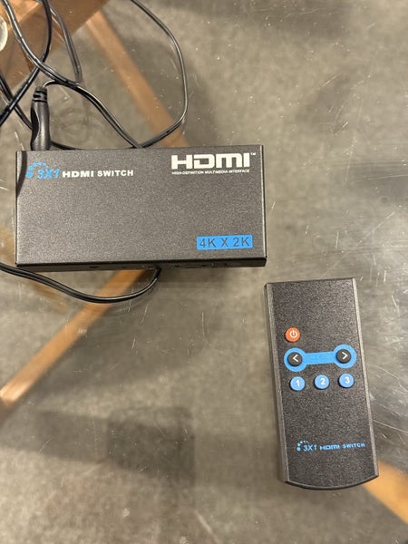 3x1 HDMI Switch with IR Remote Control 4K x 2k Carousel 1
